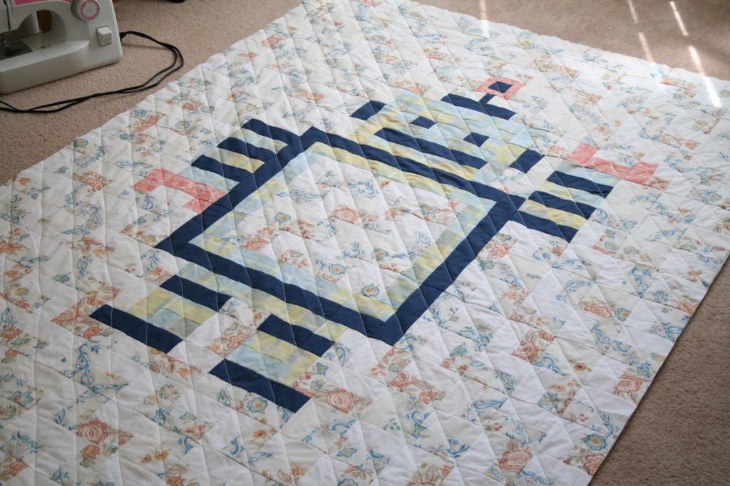 Robot Quilt, quilted