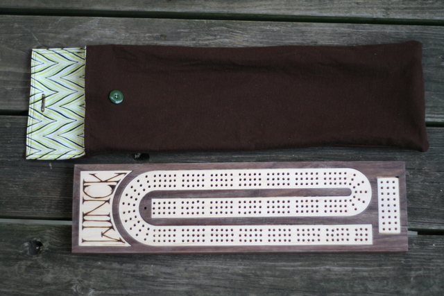 cribbage board & bag