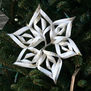 Paper snowflake star