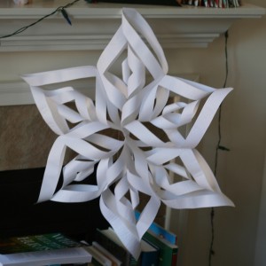Paper snowflake star