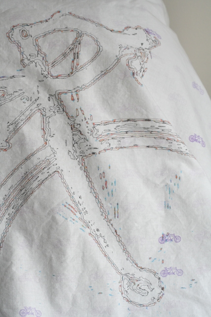 custom-designed tandem bike fabric