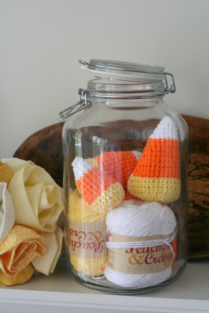 giant candy corn in crochet