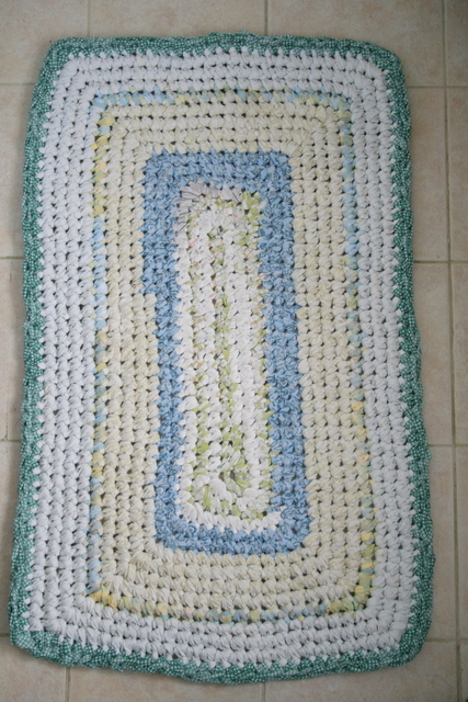 cotten crochet rug