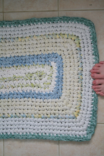 cotten crochet rug