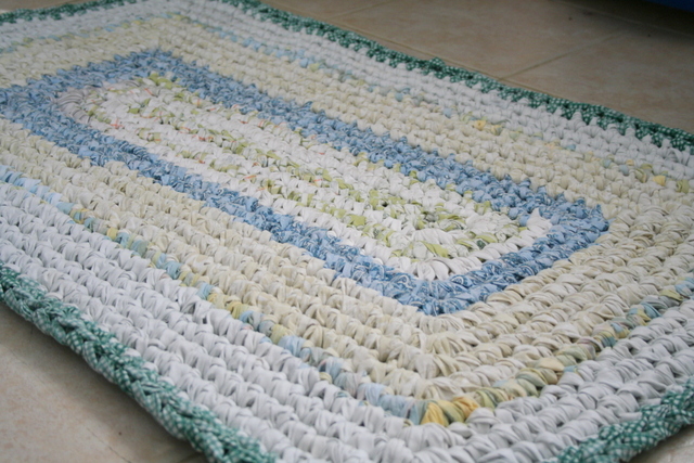 cotten crochet rug