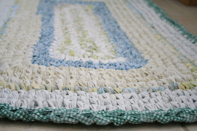 cotten crochet rug