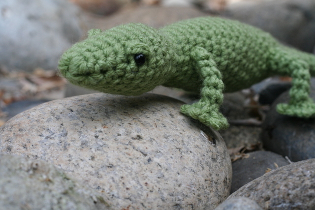 crochet gecko